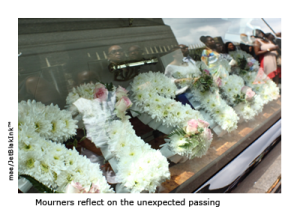 Mourners reflect